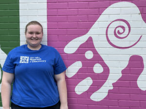 Picture of Meredith Klein - Museum Assistant - Standing in front of museum