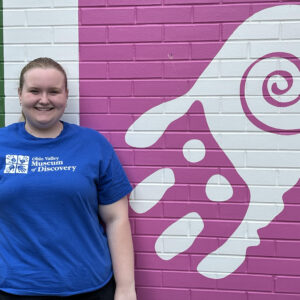 Picture of Meredith Klein - Museum Assistant - Standing in front of museum